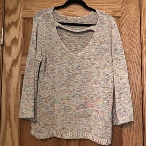 Multi colored loft sweater size XL